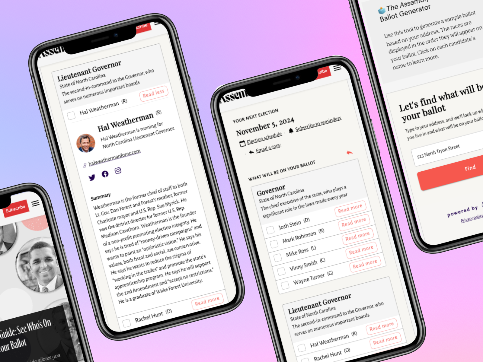 VoterGuideOS landing page preview